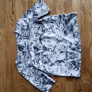 (M) Kiind Of Short Sleeve Broken Glass Print Top Casual Unique Art Deco Graphic